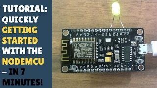 TUTORIAL Quickly getting started with NodeMCU  ESP8266 12E  In 7 mins Beginner Friendly Arduino [upl. by Zahc]