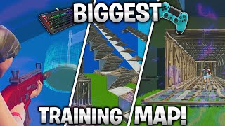 BIGGEST Training Map v2 Aim Edits Builds Fortnite Creative [upl. by Aihsekan745]