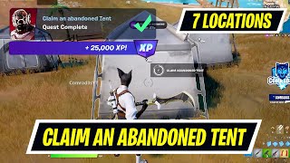 Claim an abandoned Tent Fortnite Locations [upl. by Brick]