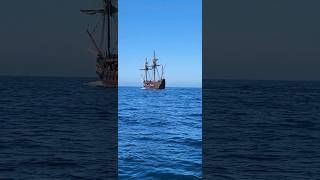 16th Century Spanish Galleon at Sea San Salvador Replica👏 youtubeshorts shortsfeed galleon [upl. by Eitirahc]