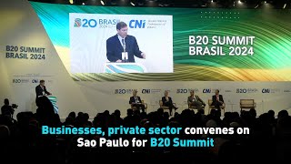 Businesses private sector convenes on Sao Paulo for B20 Summit [upl. by Darwin204]