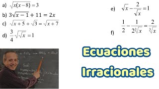 Ecuaciones Irracionales Resueltas Lo que Tenés que Saber [upl. by Tad]