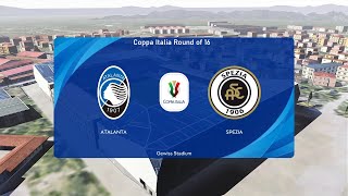 Atalanta vs Spezia  Gewiss Stadium  202223 Coppa Italia  PES 2021 [upl. by Annij]