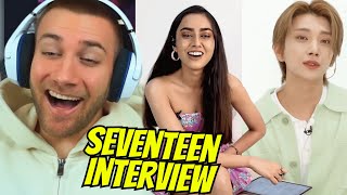 BEST INTERVIEW KPop SEVENTEEN ft Sakshma Srivastav  REACTION [upl. by Ahsaele188]