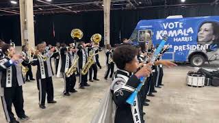 Harrisburg High School Marching Band performs before Kamala Harris rally [upl. by Houlberg]