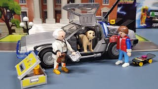 Playmobil BTTF DELOREAN PLAYMOBIL SET 70317 REVIEW  Back to the Future Toy Vehicle [upl. by Lucine18]