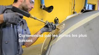 Apprendre les bases en carrosserie  Débosseler par inertie tireclou [upl. by Herra]