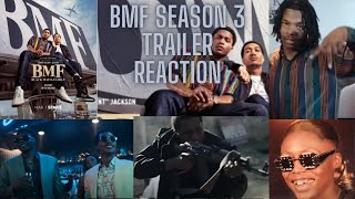 BMF SEASON 3  OFFICIAL TRAILER REACTION [upl. by Aztinaj87]