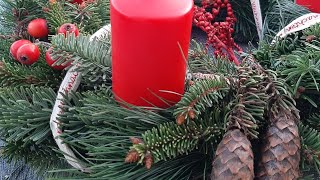 Adventskranz binden und dekorieren diy classic easy nature hack handmade tutorial [upl. by Alatea]