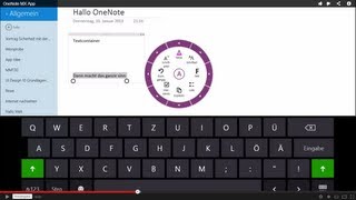 OneNote MX App für Windows 8 [upl. by Learrsi289]