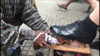 The best shoe shine of all South America ASMR [upl. by Vivi]