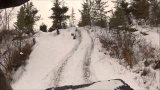 ATVs snowy hill climbing [upl. by Hujsak]