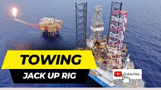 Towing Jack Up Drilling Rig [upl. by Bohman]