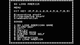 PC8001 「SO LONG AMERICA」 デモプログラム [upl. by Nivlen662]