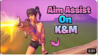 BEST CONFIG AIM ASSIST MOUSE AND KEYBOARD reWASD  FORTNITE OG [upl. by Haase]