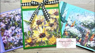 Fun Fold Book Binding Cards with Splendid Autumn DSP [upl. by Prosser650]