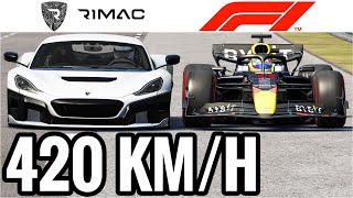 Is The RIMAC NEVERA FASTER Than An F1 CAR [upl. by Dranik]