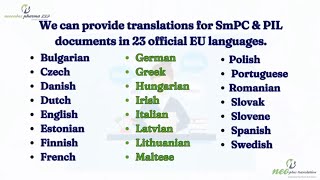 Pharmaceutical Translation Services SMPC PIL and Labeling [upl. by Jeanne]