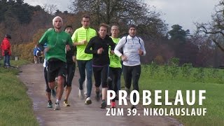 Probelauf zum 39 Nikolauslauf Tübingen [upl. by Egres]