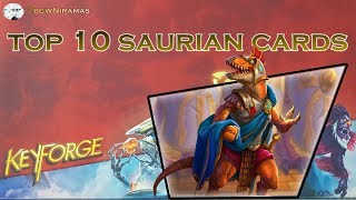 KeyForge Top 10 Saurian Cards [upl. by Hyps]