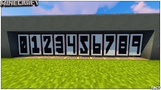 ✔ Minecraft Every number on banners [upl. by Valoniah447]