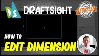 Draftsight How To Edit Dimension [upl. by Alleiram]