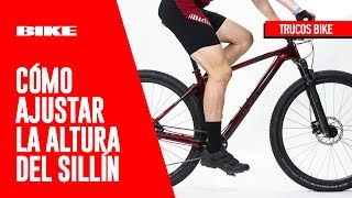 Bici y Salud Cómo ajustar la altura del sillín  Revista BIKE [upl. by Enneite705]