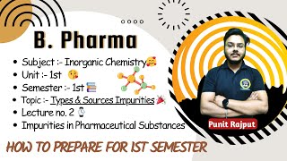 Impurities In Pharmaceutical Substances  Sources Of Impurities  Pharmaceutical Inorganic Chemistry [upl. by Radmen375]