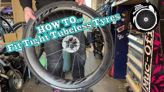 How To Fit Any Difficult To Fit Bike Tyre Tight Tubeless Tyre Install GP5000  THE CYCLE RENOVATOR [upl. by Ahsiad997]