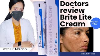 Brite Lite cream review Contents  Uses and precautions Dr Malanbi [upl. by Airdnekal752]