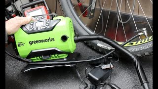 Greenworks 24V Portable Air 160 PSI CompressorInflator Greenworks makes 100s of battery tools [upl. by Malda644]