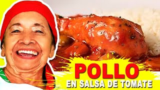 Pollo en Salsa de Tomate Cremosa y Fácil Receta Casera Paso a Paso [upl. by Caritta]