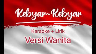 Karaoke Kebyar  Kebyar  Versi Wanita [upl. by Venator15]