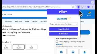 How to Import Products from Walmart to Your Shopify Store Using POKY  Fast amp Easy [upl. by Atnad768]