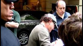 ACDC Live At River Plate  Waiting Brian Johnson signing autographs in Argentina [upl. by Camroc915]