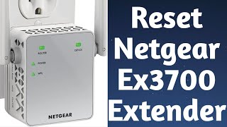 How to reset Netgear Ex 3700 Extender  Ac750 WiFi Extender Factory reset  Devices Setup [upl. by Hgiel]