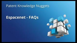 Espacenet – FAQs [upl. by Korella]