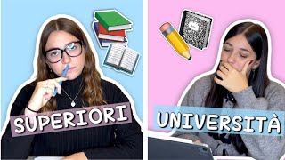 SUPERIORI VS UNIVERSITÀ✏️📓 [upl. by Ytima]