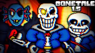 Disbelief Papyrus walkthrough levels 1  8  Прохождение Неверующего Папируса  Bonetale 15 beta [upl. by Ttenaej]