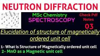 Elucidation of structure of Magnetically ordered unit cell •Msc Chemistry• NEUTRON DIFFRACTION [upl. by Nollek]