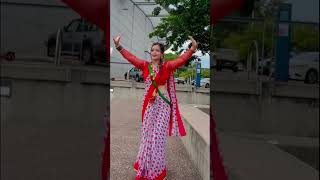 Nepali Chhetri dress 🥻🇳🇵 dancing nepalisong dohorikoraja pashupatisharmasong [upl. by Llerol]