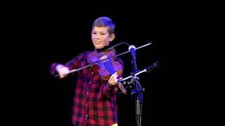 Carol of the Bells Bluegrass Version  10 year old Parker Malone [upl. by Nappie]