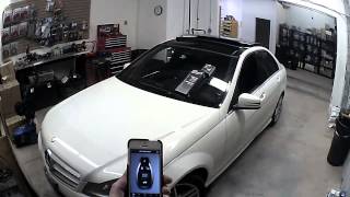 Mercedes Benz Remote Starter from Idatastart with DRONE Mobile DR3000 2012 C300 [upl. by Berget]