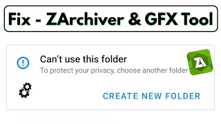 Cant use this folder to protect your privacy zarchiver ✔ FIX cant use this folder problem [upl. by Ryon417]