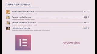 ☑️ 📑 LISTA DE PRECIOS o productos  Tarifa precios  con wordpress y ELEMENTOR PRO Price List [upl. by Lechar711]