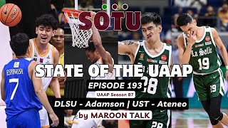 DLSU DOMINATION UST CONTINUATION  State of the UAAP by Maroon Talk  Episode 193 [upl. by Winifield360]