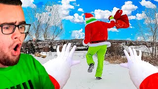 GRINCH vs SANTA The PARKOUR Battle [upl. by Alva872]