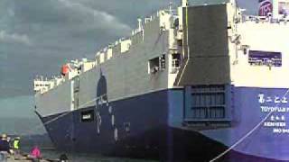 Pure Car Carrier PCC  RO RO Vessel  berthing [upl. by Atiuqnahs652]