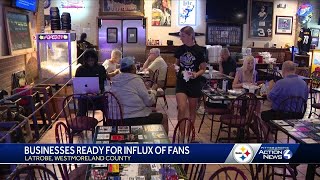 Latrobe businesses gearing up for Steelers training camp [upl. by Amathiste]