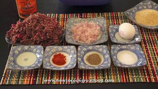 Homemade Juicy Burger Patties Recipe  Super Fast amp Tasty Beef Hamburger Patty [upl. by Ativ147]